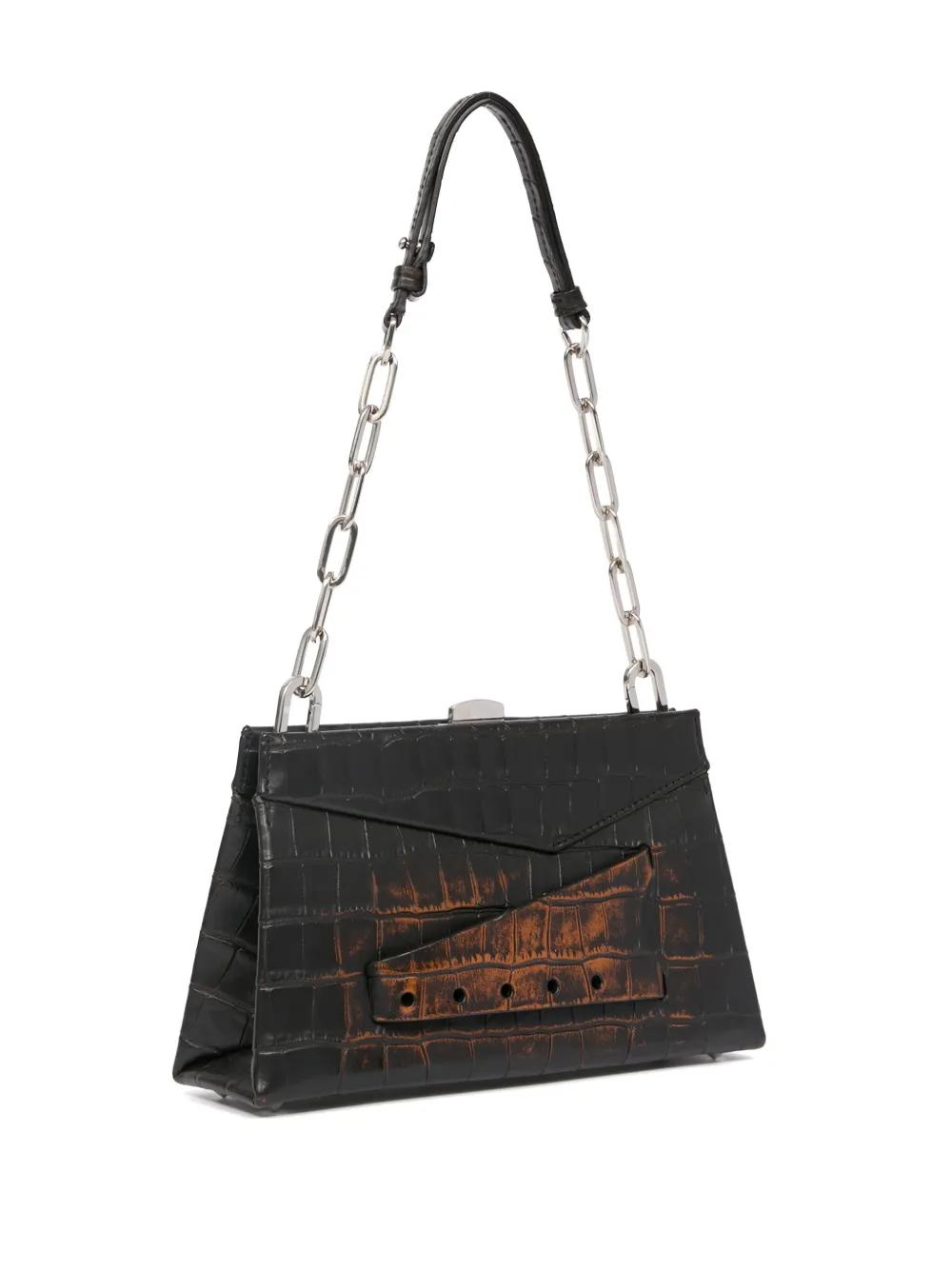 Maison Margiela Small Snatched Shoulder Bag in Black | Lyst