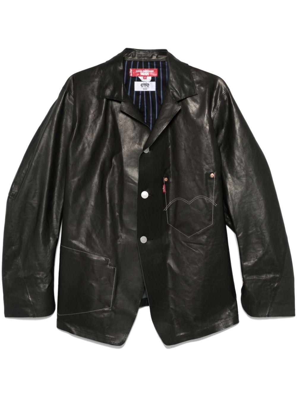 Junya Watanabe メンズ ブラック X Levis レザージャケット Junya Watanabe メンズ ブラック X Levis レザージャケット
