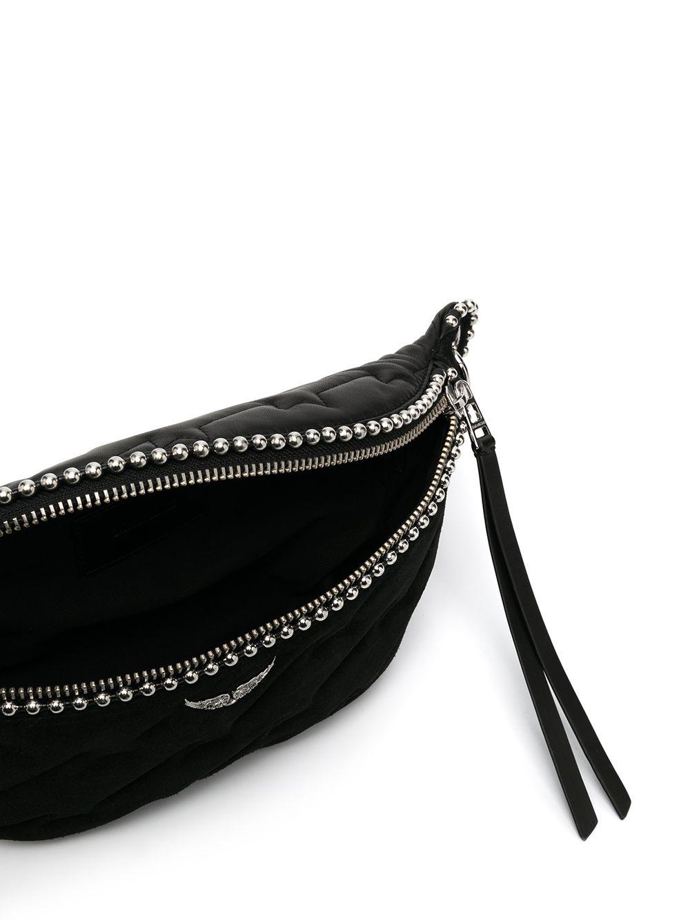 Zadig & Voltaire Edie Studded Belt Bag in Black | Lyst