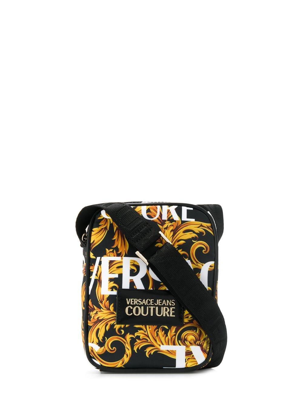 Versace Jeans Baroque Print Shoulder Bag in Black for Men Save 24 Lyst