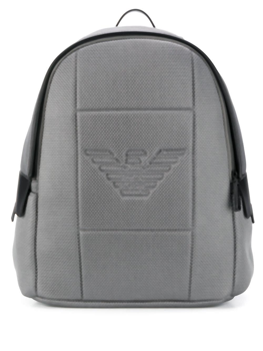 Emporio Armani Logo Backpack in Grey (Gray) for Men Lyst