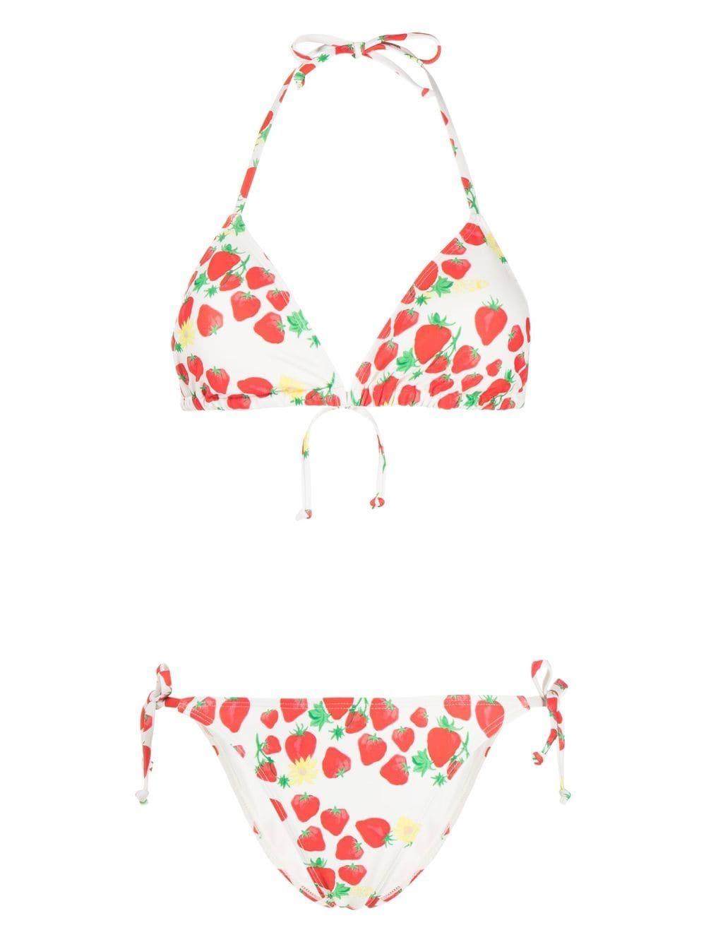 Helmstedt Strawberry-print Bikini Set in Red | Lyst