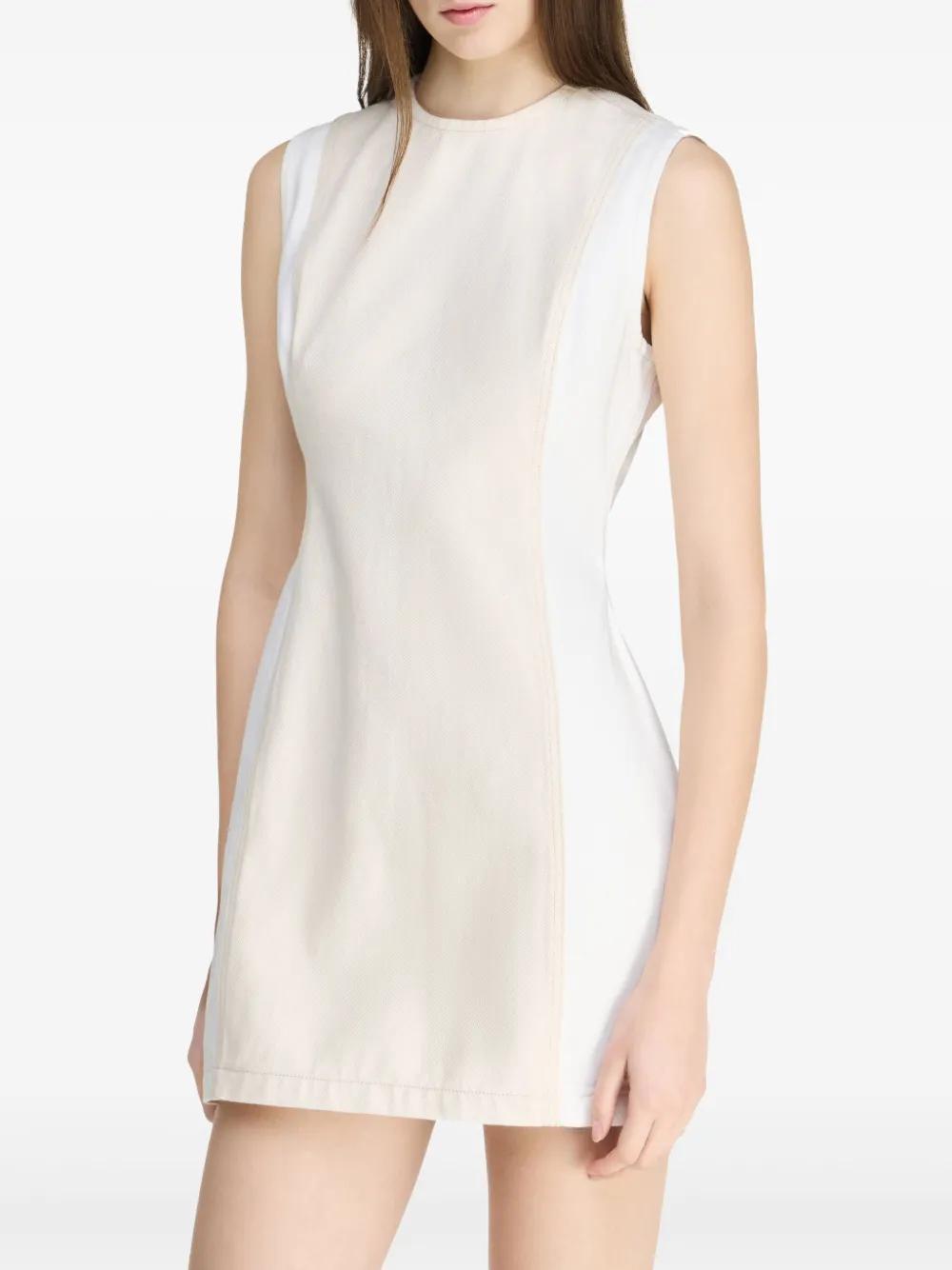 JW Anderson Denim Twill Mini Dress in Natural | Lyst