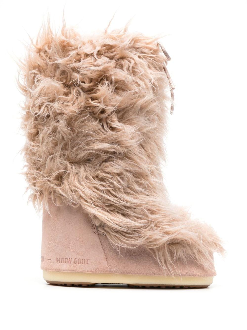 Pink moon boots with hotsell fur