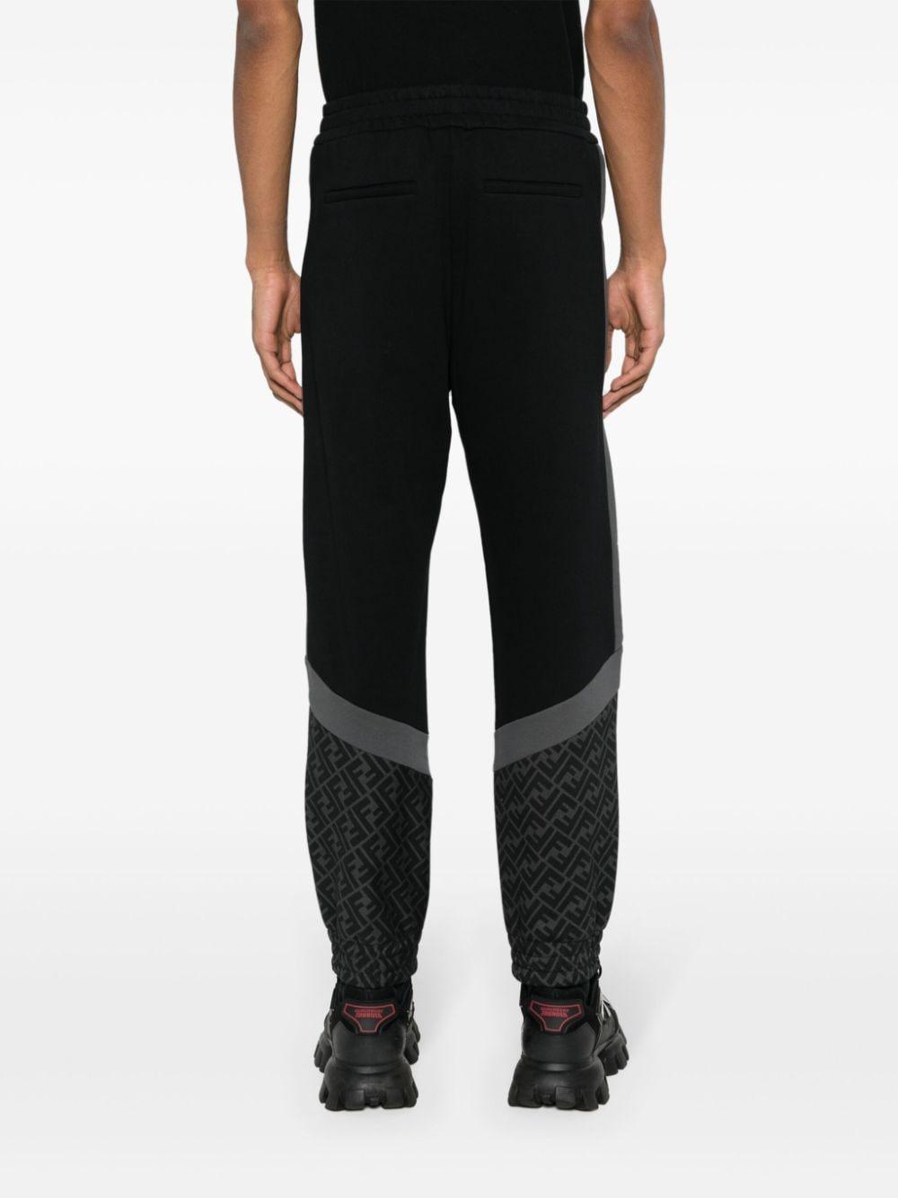 Fendi Ff Motif Track Pants in Black for Men Lyst UK