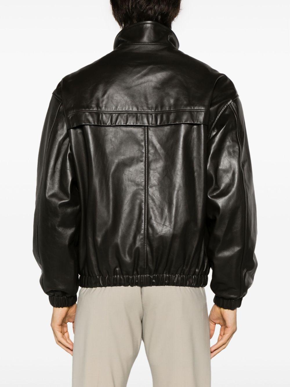 Lemaire Boxy-fit Leather Blouson in Black for Men | Lyst Lemaire Boxy-fit Leather Blouson in Black for Men | Lyst