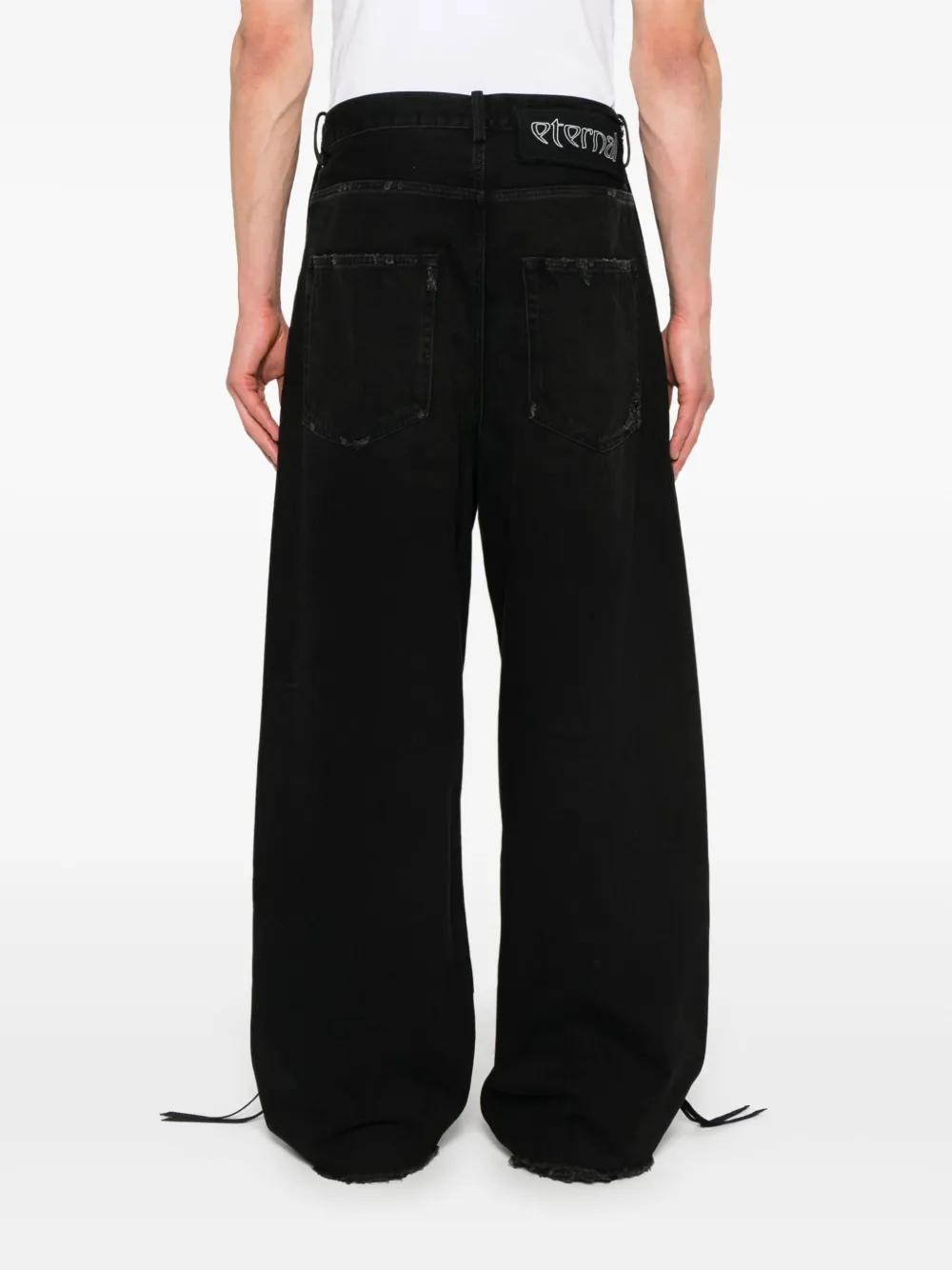 ANN DEMEULEMEESTER ブラック ストレートデニム Ann Demeulemeester ストレートジーンズ - 黒 | B0011430FA038099