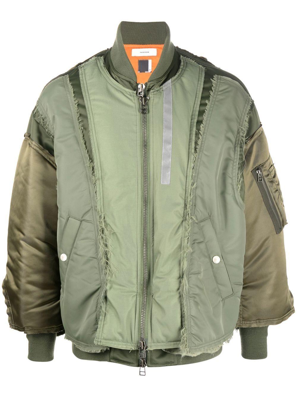 Facetasm Layered Ma-1 Bomber Jacket in Green for Men | Lyst