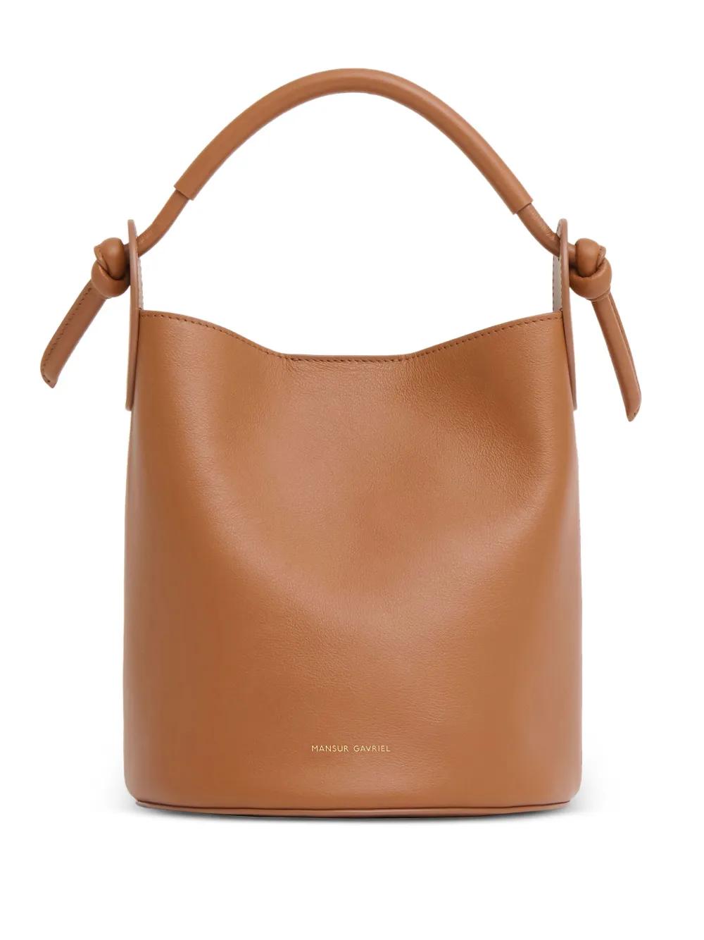 Mansur Gavriel Mini Fortuna Bucket Bag in Brown Lyst UK