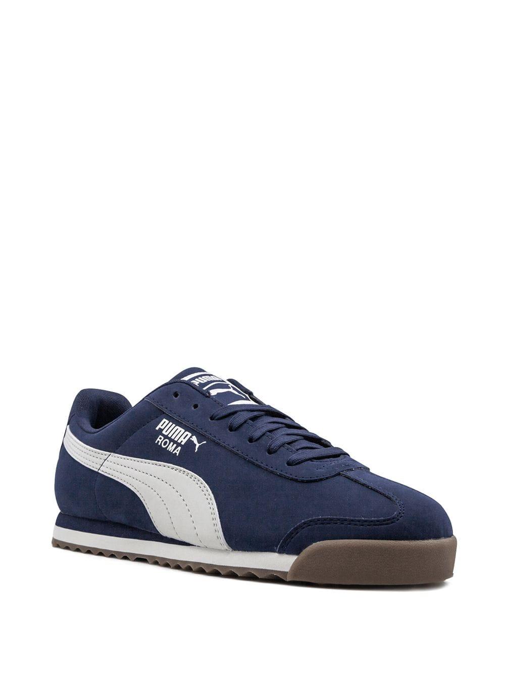 PUMA Lace Roma Smooth Nbk 'peacoat' Shoes - Size 9.5 in Blue for Men | Lyst