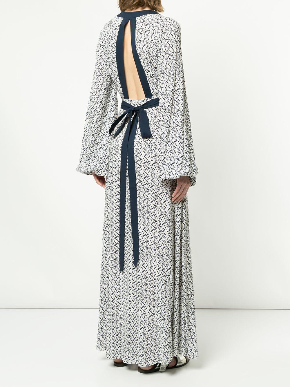 anchor print dress