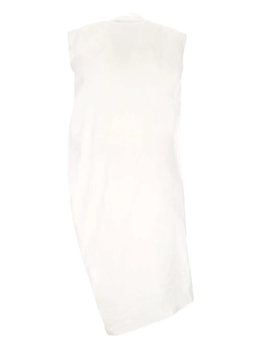 ワンピース CARVEN Carven Knot Shirt Midi Dress (6252K21088 MIDNIGHT) Women's Short Sleeve Ribbed Cotton Bodycon Pencil Dress