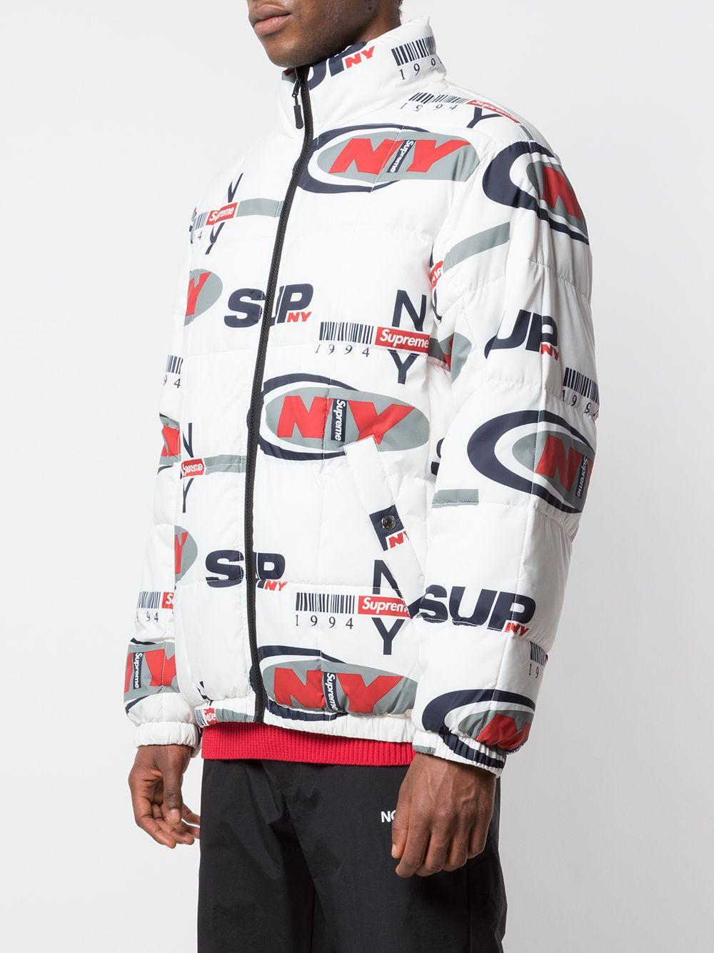 Supreme Ny Reversible Puffy Jacket in White for Men - Lyst