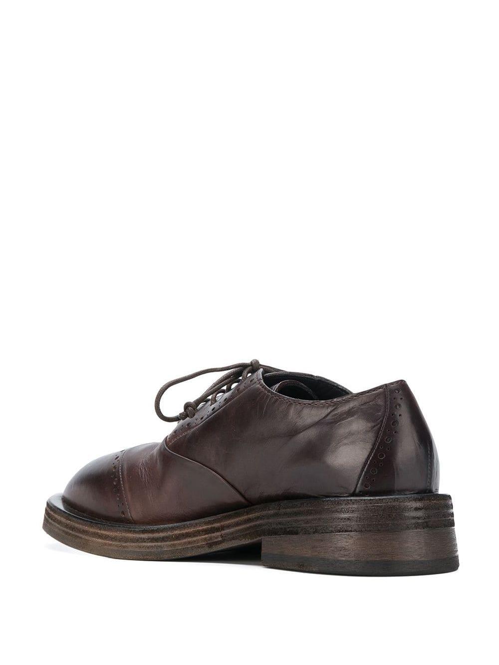 Marsèll Leather Classic Embroidered Brogues in Brown for Men - Lyst