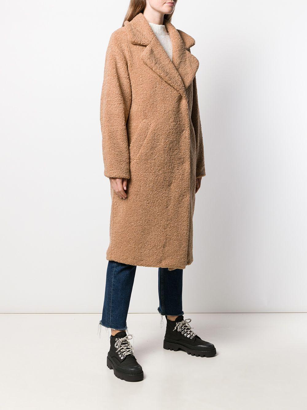 UGG Oversized Shearling Coat in Brown - Lyst