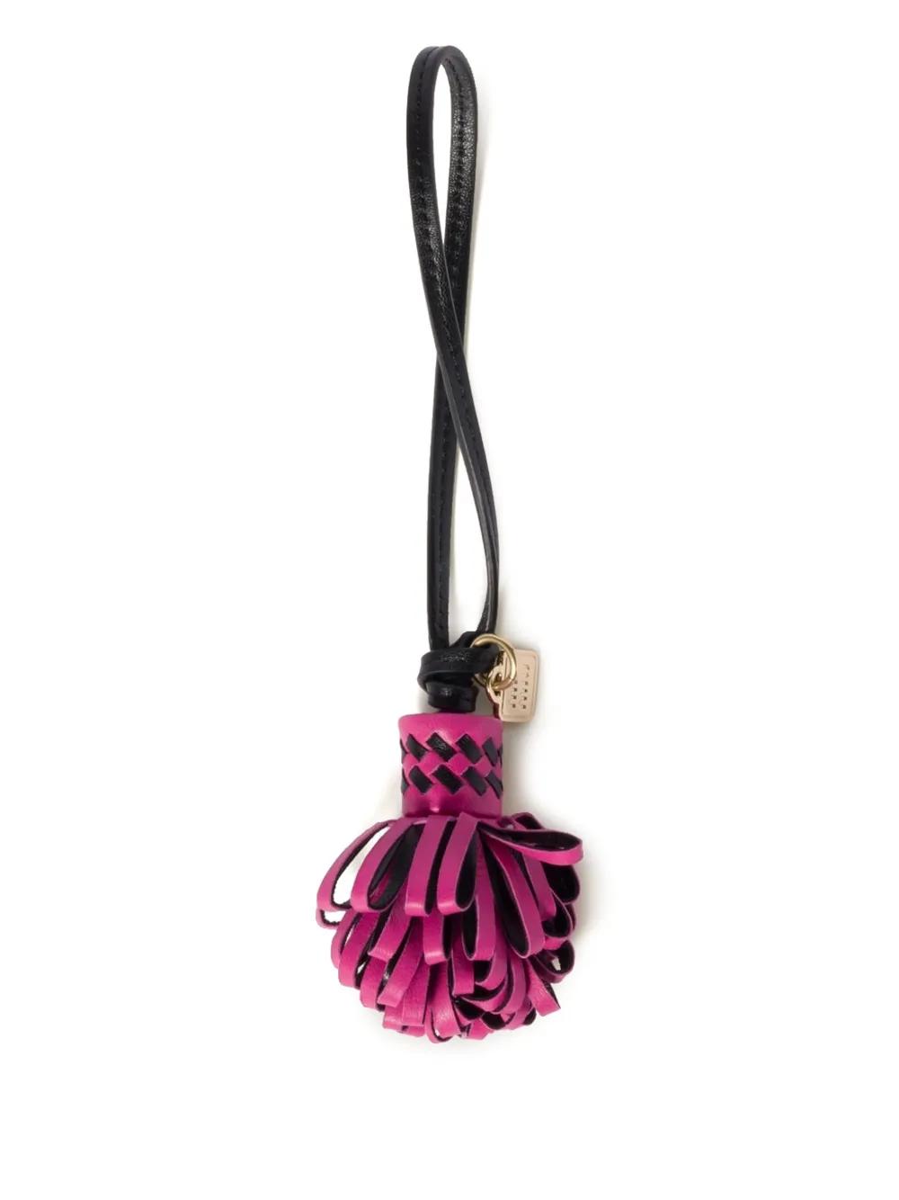 miu miu レッド ポンポンチャーム