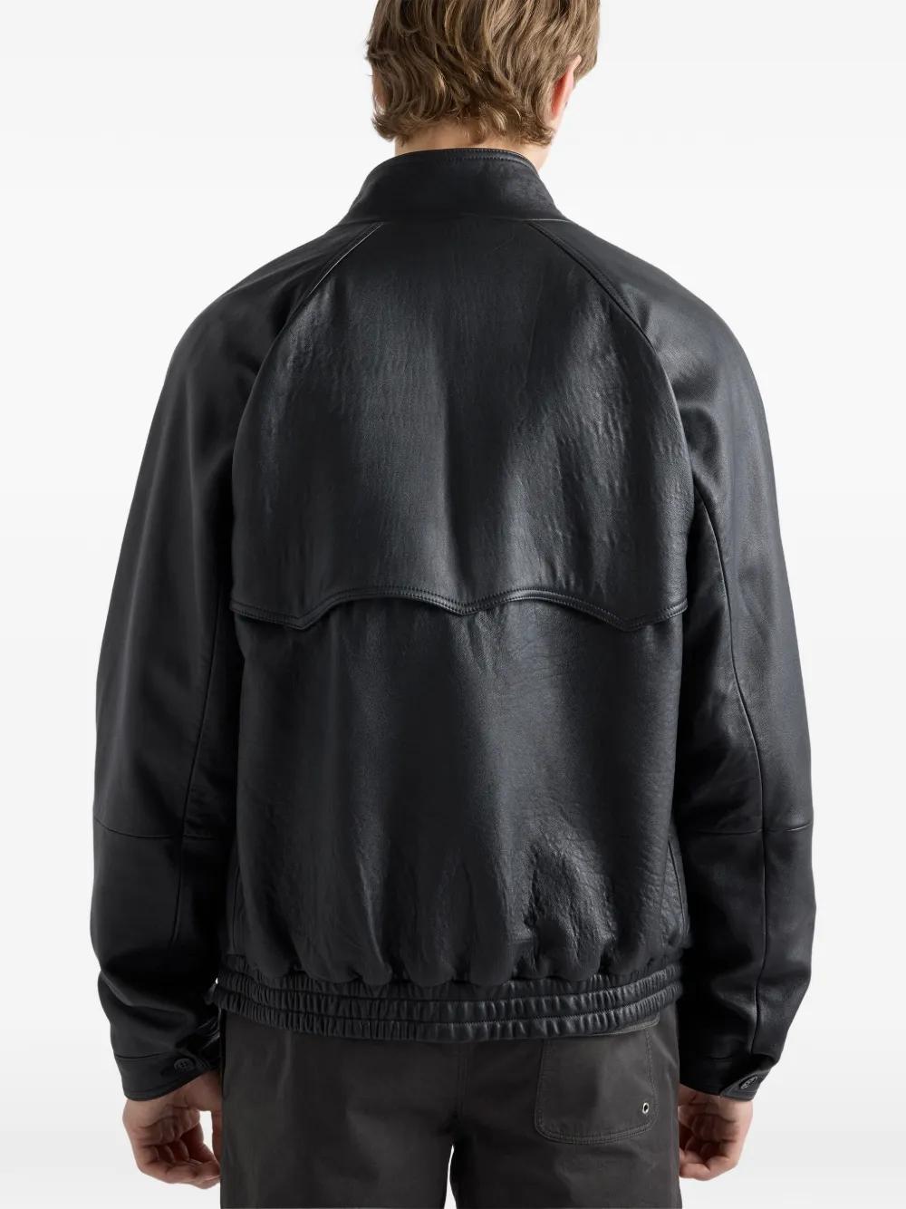 メンズ Prada レザージャケット | Lyst
