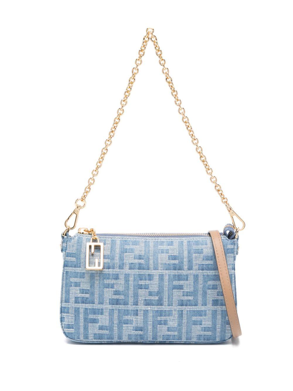 Fendi Baguette Shoulder Bag in Blue Lyst Canada