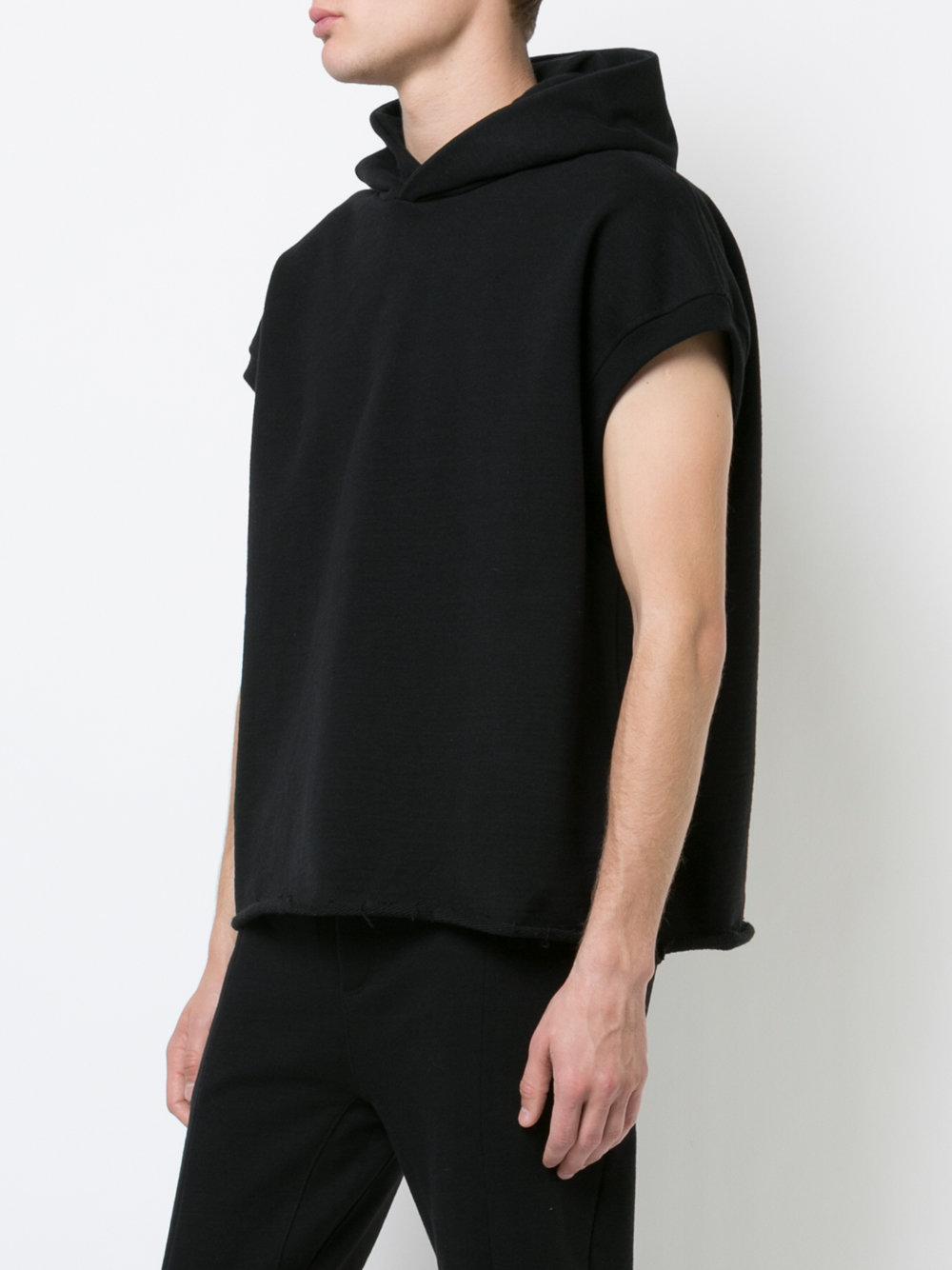 Fear Of God Cotton Short-sleeve Hoodie in Black for Men | Lyst