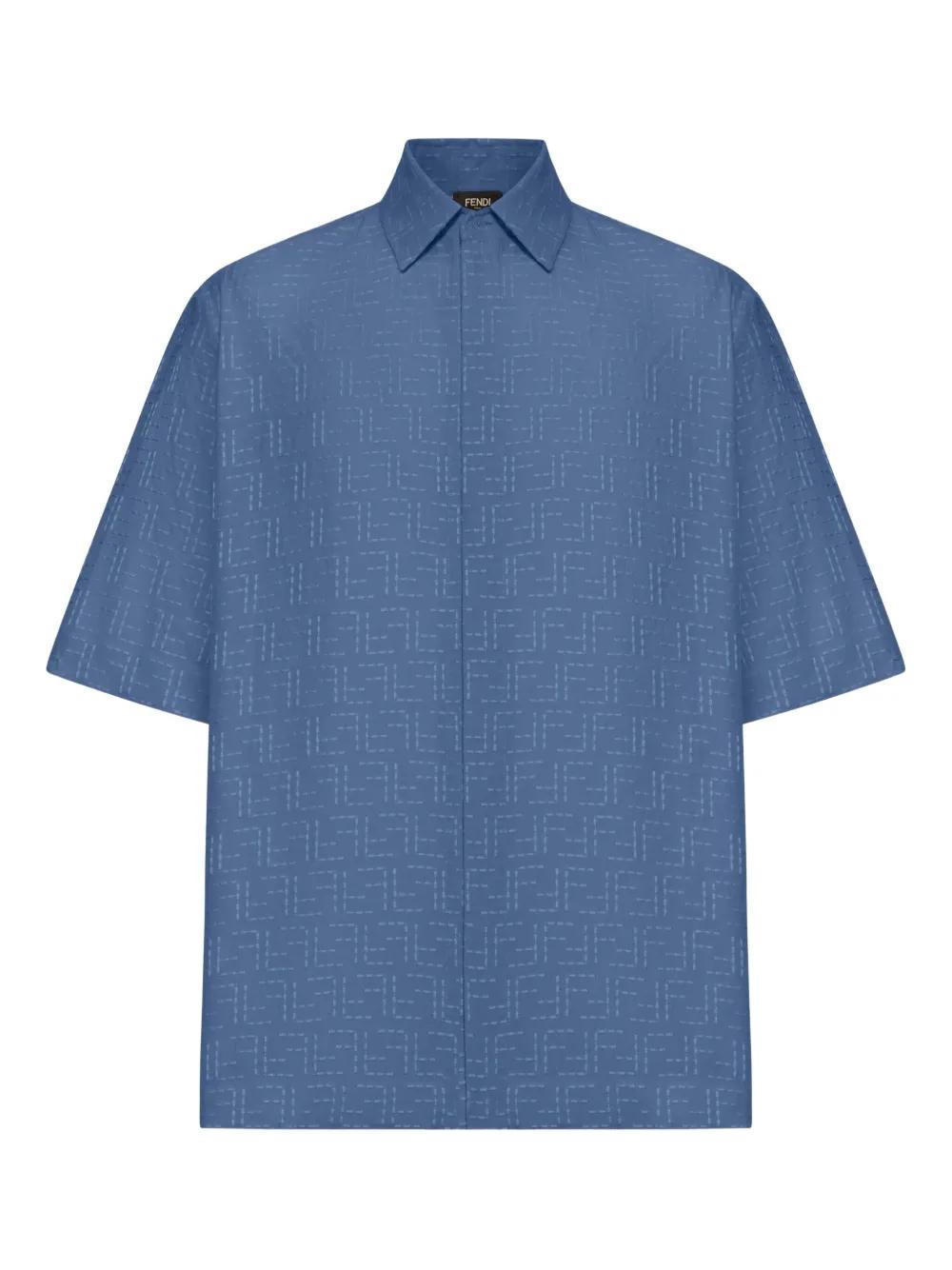 VIPセール【FENDI】ライトブルーシャンブレー シャツ Tシャツ コットン ライトブルー | Fendi