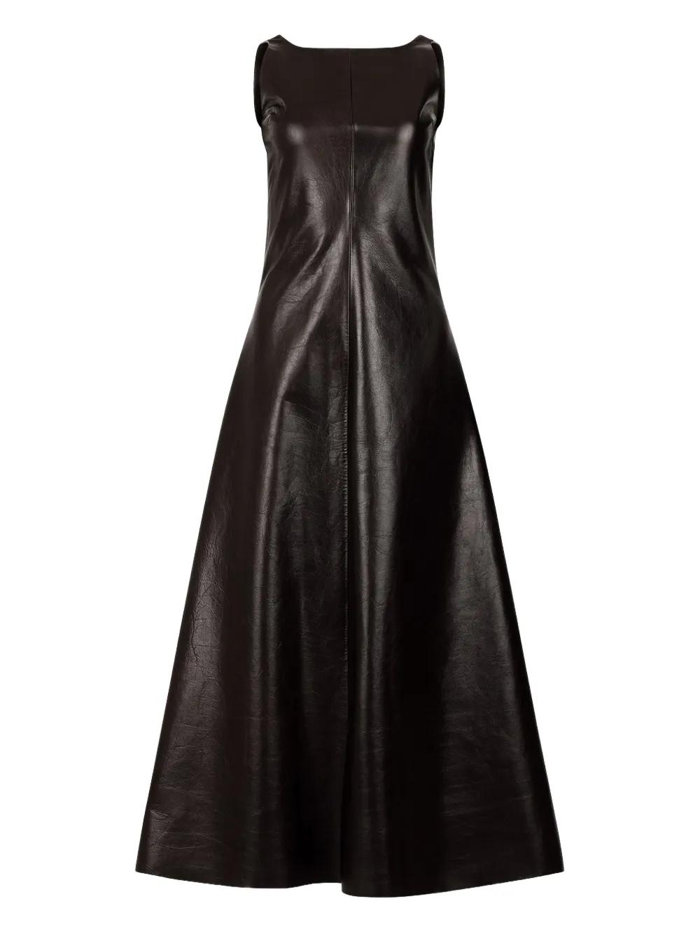 ワンピース ENTIRE STUDIOS LONG BLACK DRESS IN NYLON BLEND Entire Studios Long black dress in nylon blend | TheDoubleF