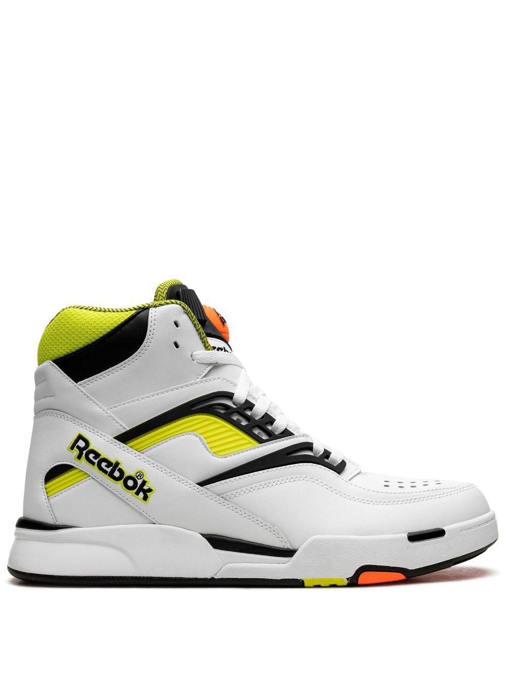 Reebok Pump Tz "solar Yellow" Sneakers in White | Lyst