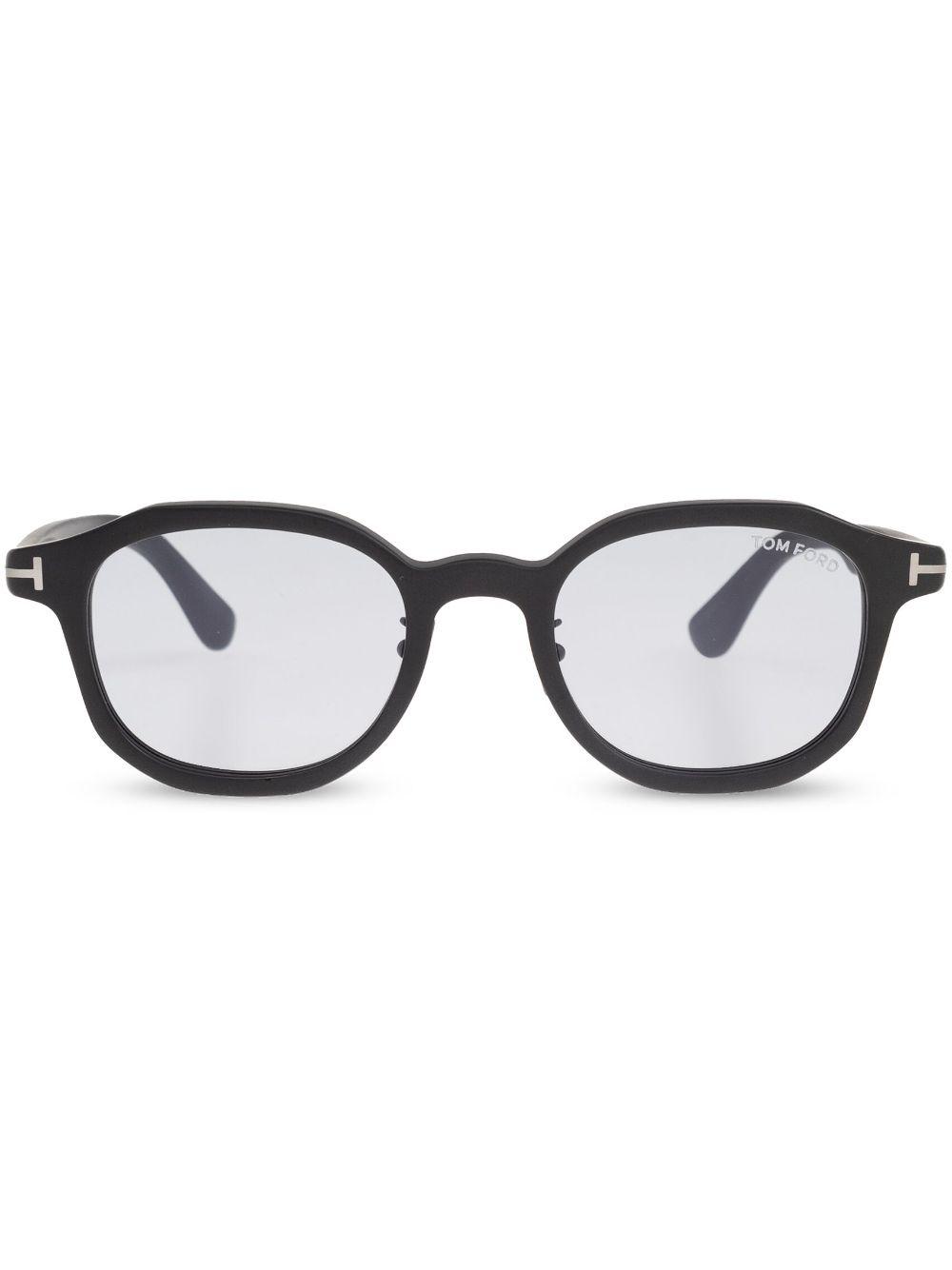 Tom Ford メンズ ブラウン ラウンドフレーム サングラス サングラス