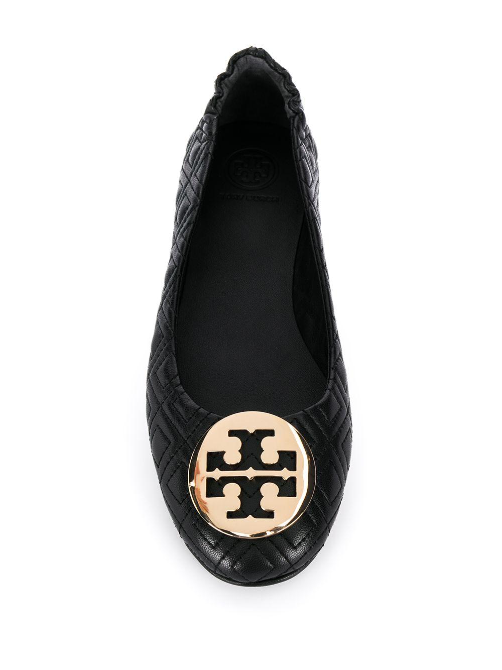 tory burch minnie travel ballet flat quilted leather