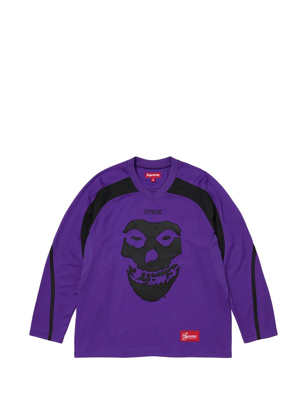 Supreme The Misfits Skull-Print Hockey Jersey in Purple for Men