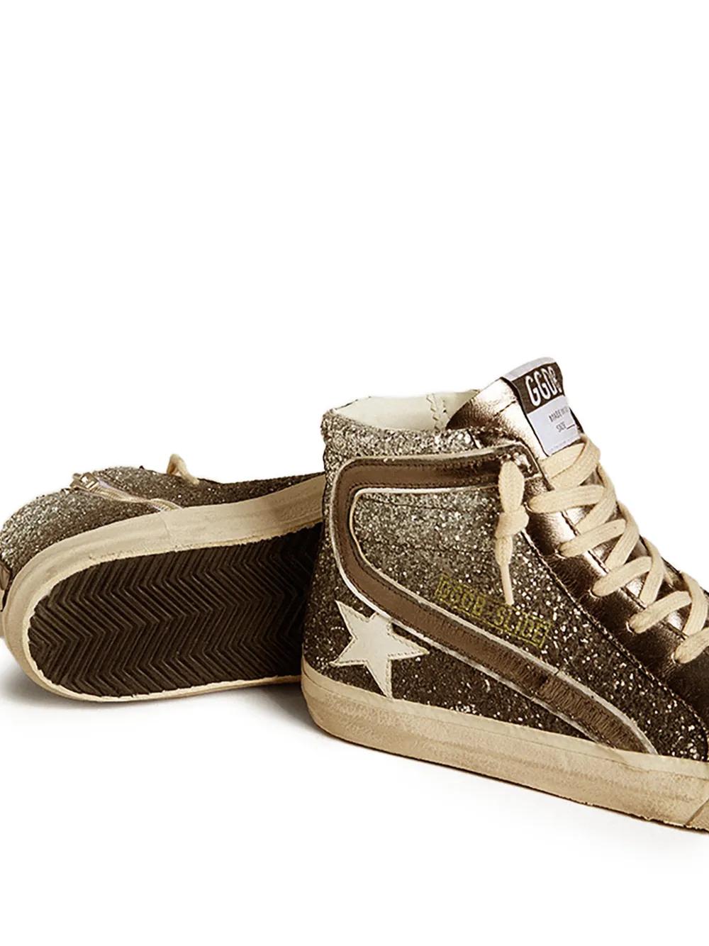 Golden Goose Slide Sneakers in Natural | Lyst