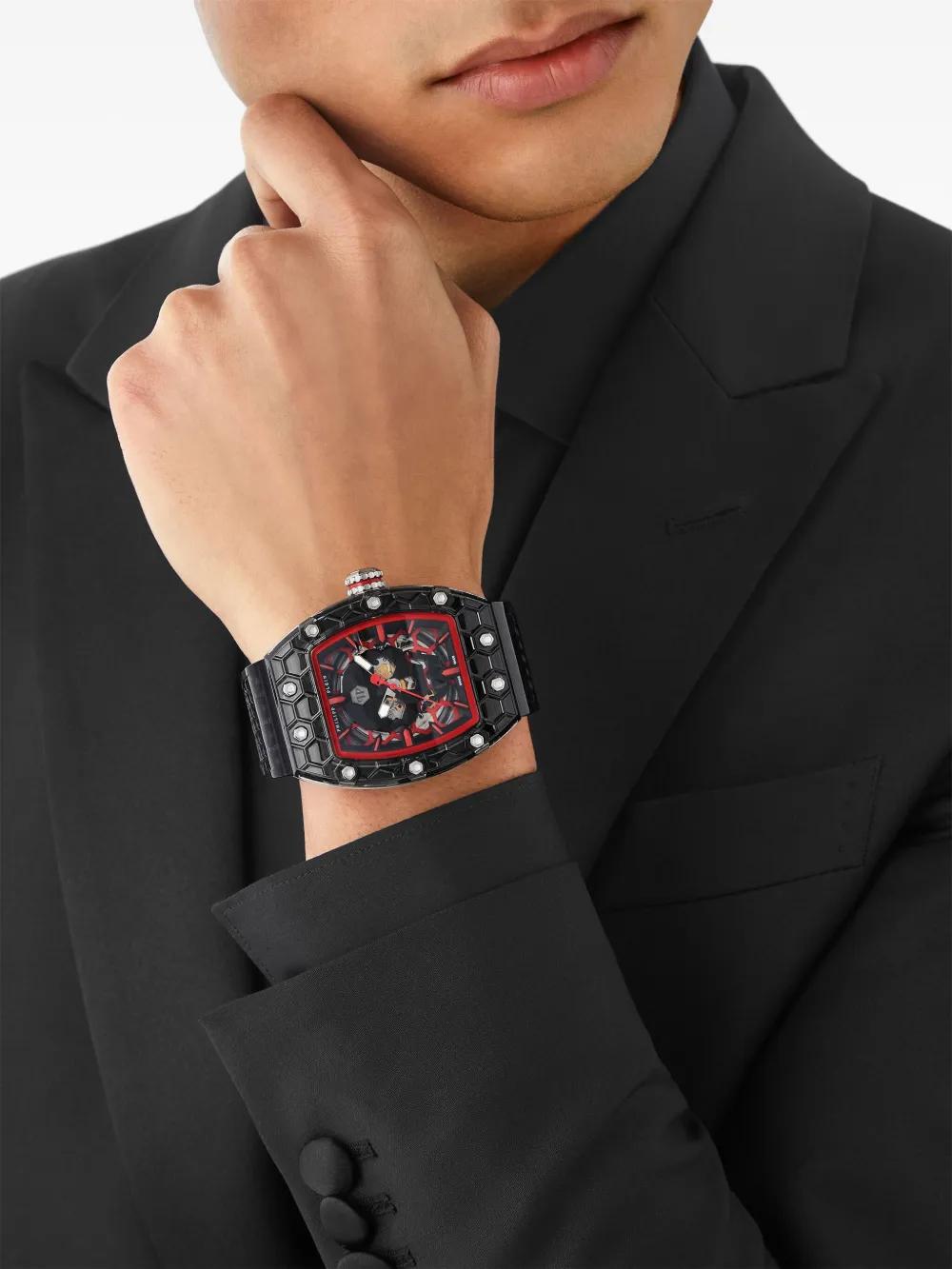 Philipp Plein Crypto King Cry$Tal Ghost 55Mm in Red for Men | Lyst UK