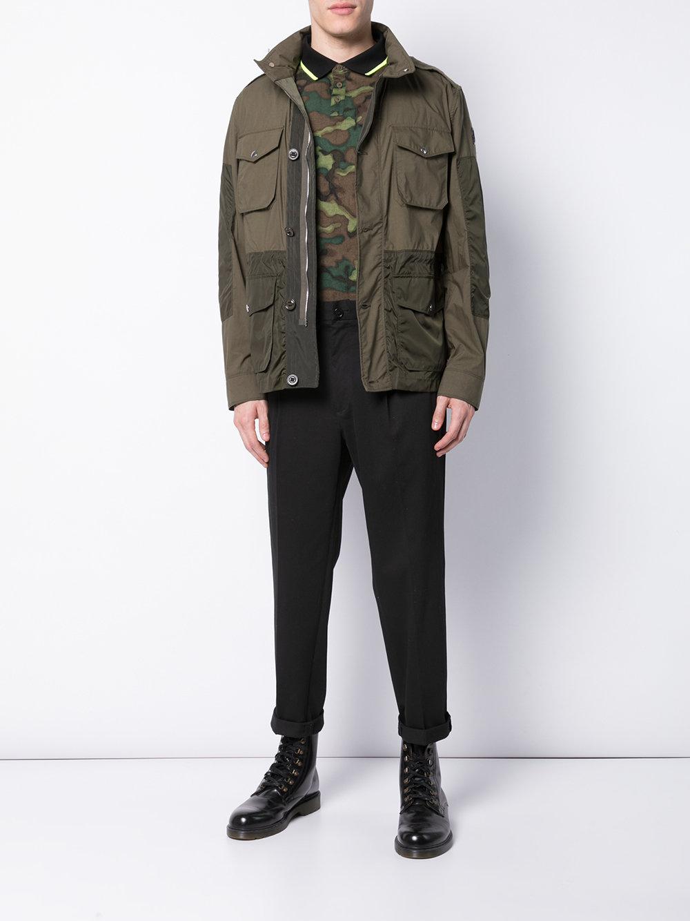 Moncler Synthetic Agard Field Jacket in Green for Men | Lyst