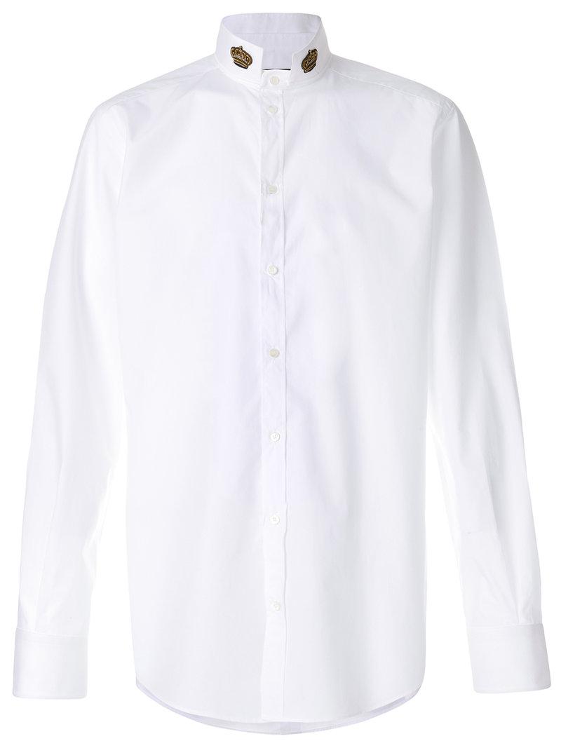 \u0026 Gabbana Cotton Crown Collar Shirt 