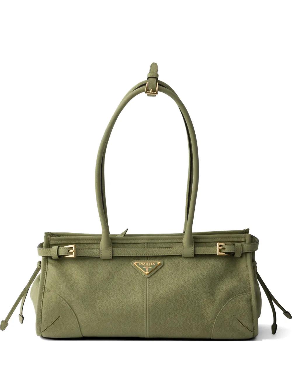 グリーン Prada バッグ レディース | Lyst