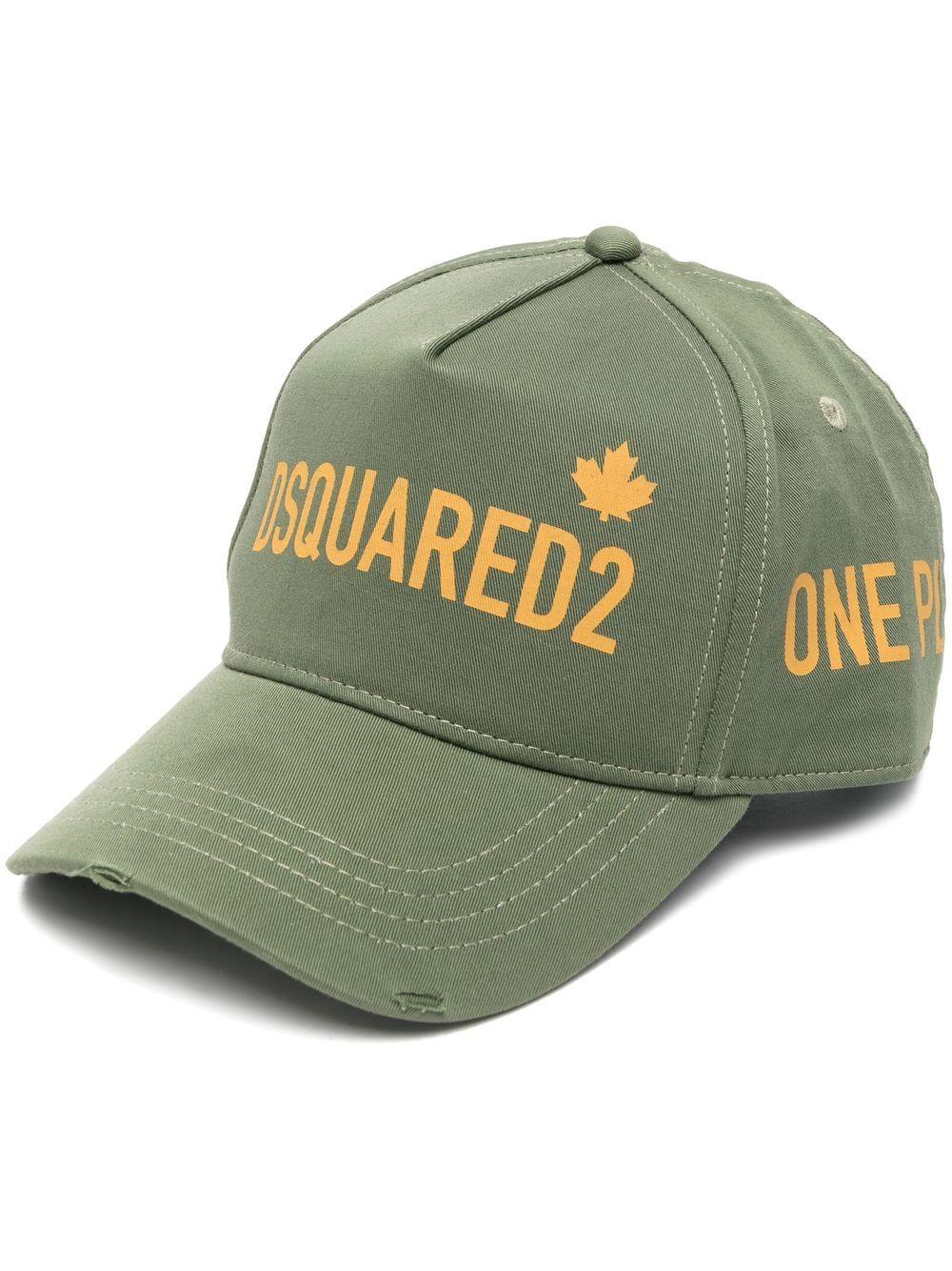 DSquared² Cotton Logo-slogan Print Cap 