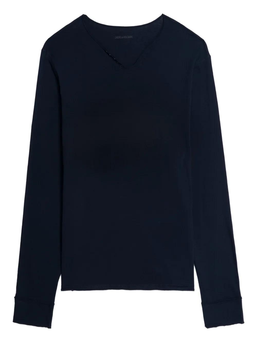 ZADIG & VOLTAIRE｜MONAS メンズ 長袖Tシャツ SETS7410H Zadig & Voltaire T-shirts for Men | Online Sale up to 59