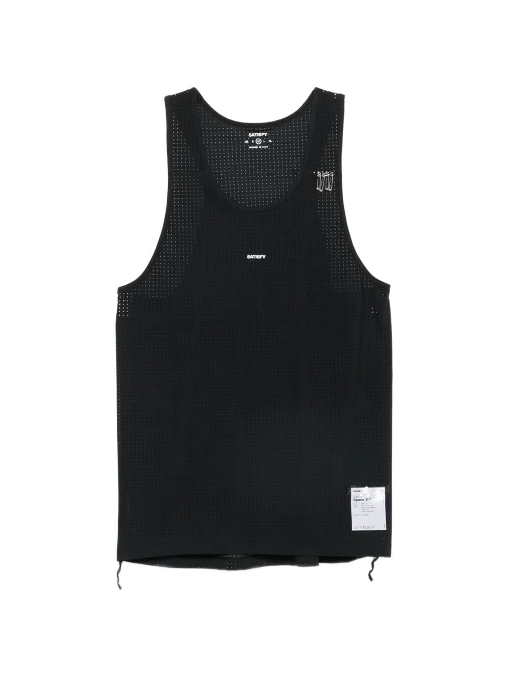 SATISFY ブラック タンクトップ ノースリーブ メンズ Satisfy ノースリーブTシャツ | オンラインセールは最大14%オフ
