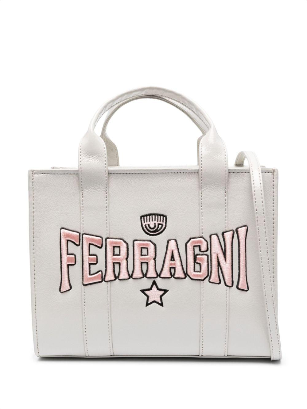 Tote bag with logo plaque - Chiara Ferragni 