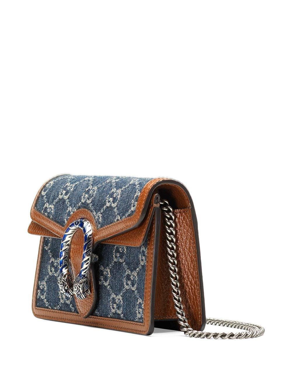 Gucci Dionysus Super Mini Bag in Blue | Lyst