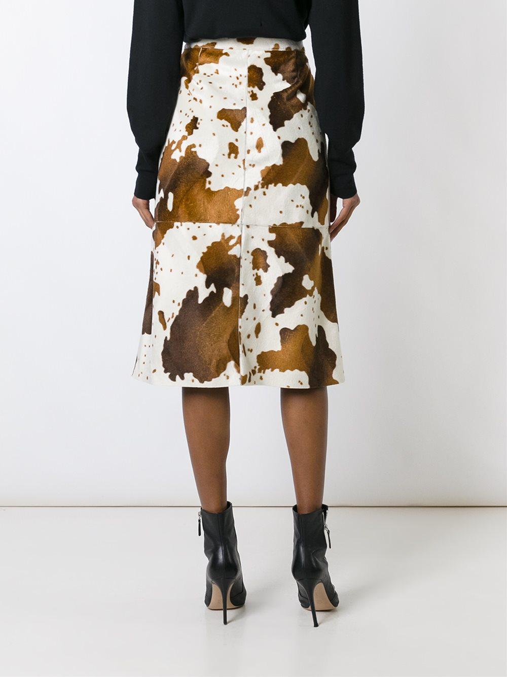 Lyst - Golden Goose Deluxe Brand Faux Cow Skin Skirt