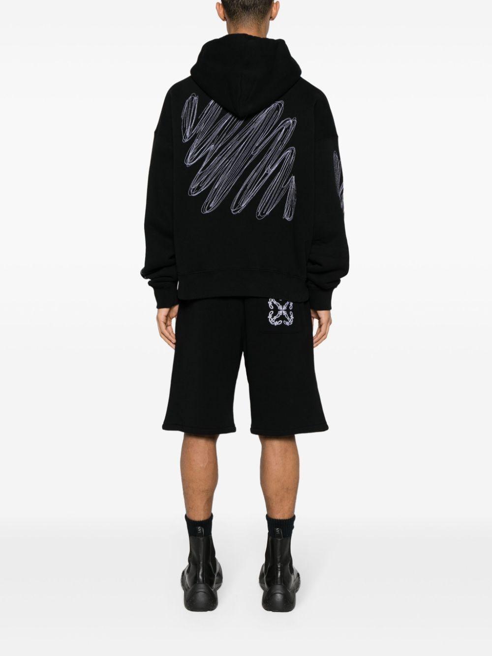 Off-White c/o Virgil Abloh Scribble Diag Skate Hoodie in