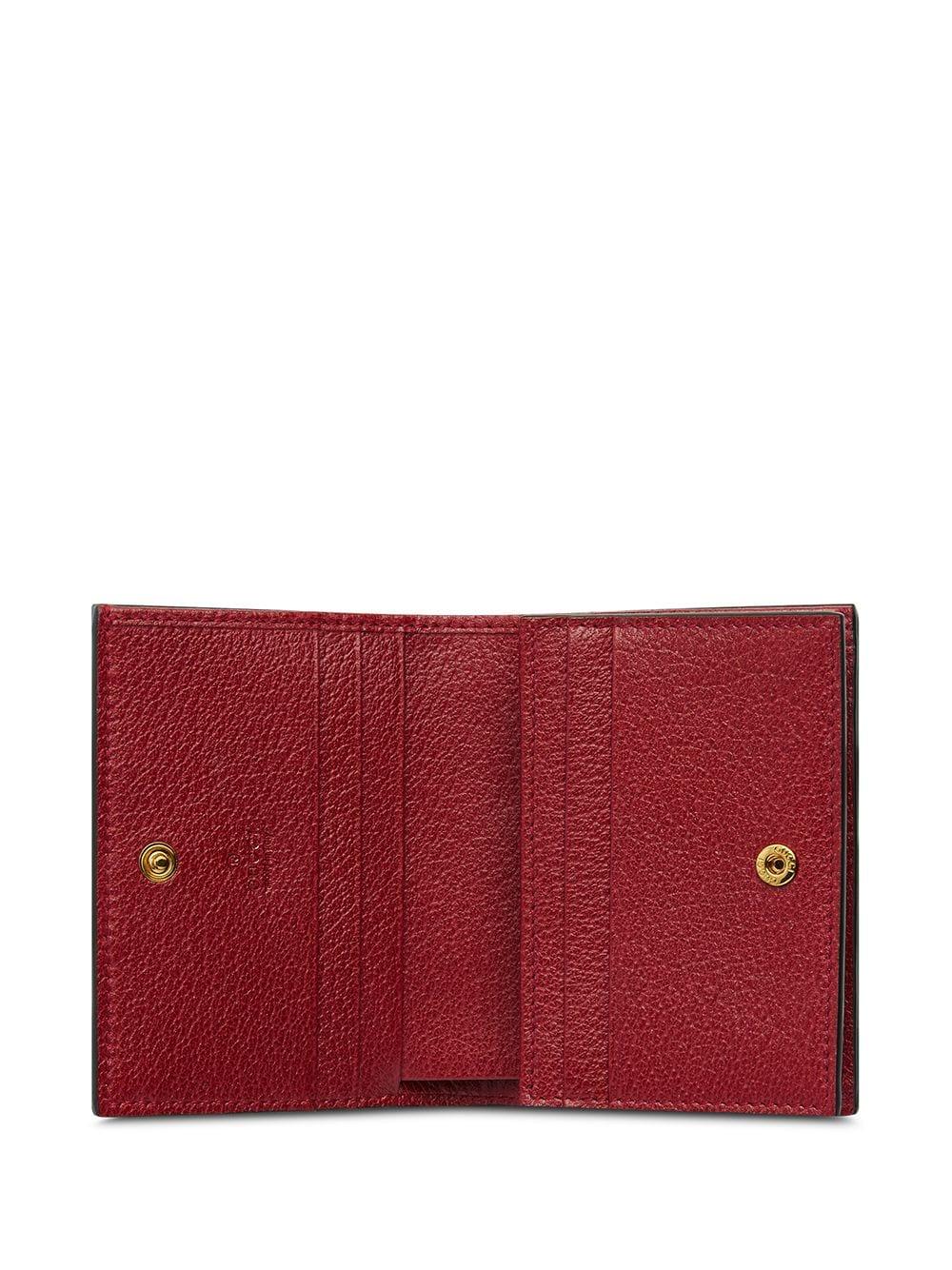 Gucci★素敵！Red Ophidia Flora Card Case Wallet GUCCI Ophidia Flora GG Supreme Canvas Card Case Wallet Red