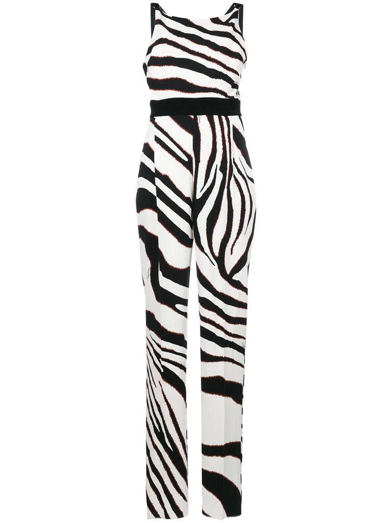 zebra print jumpsuit