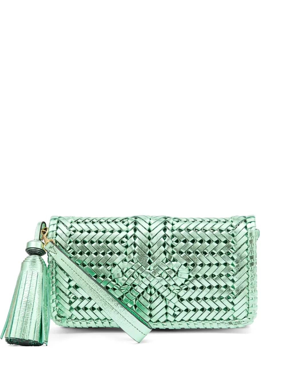 Anya Hindmarch Neeson タッセル クラッチバッグ グリーン | Lyst