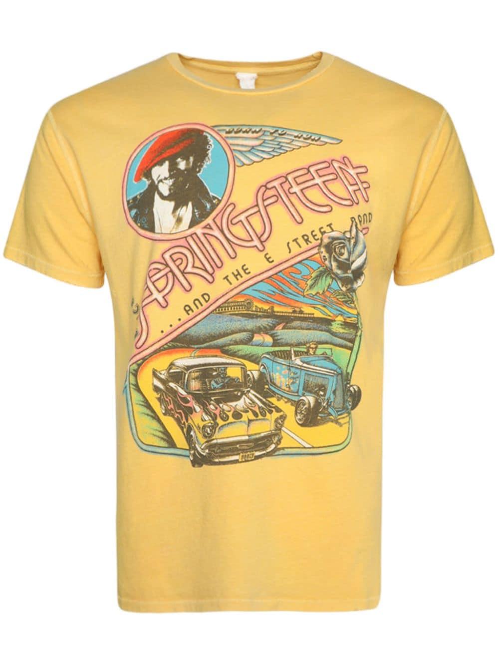 MadeWorn Bruce Springsteen Cotton T-Shirt in Yellow for Men | Lyst