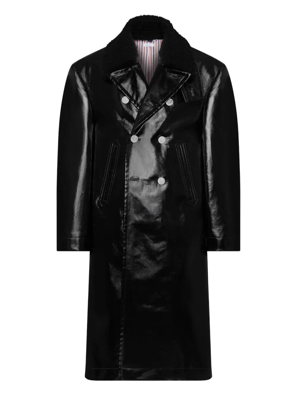 thom-browne-black-Manteau-En-
