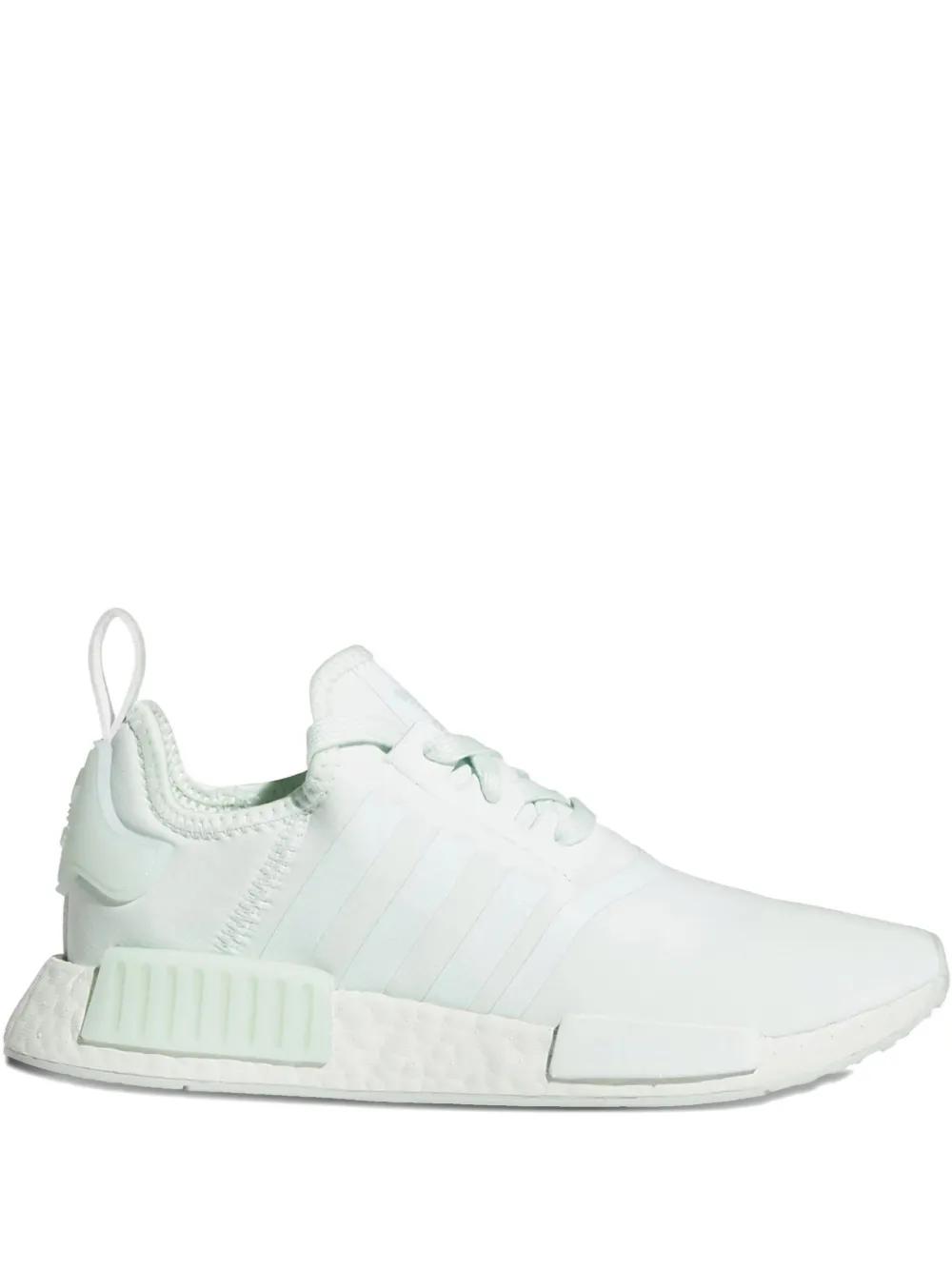 adidas gazelle silver green womens adidas Womens Nmd R1 Lace Up Sneakers White 10.5 Casual main image 1