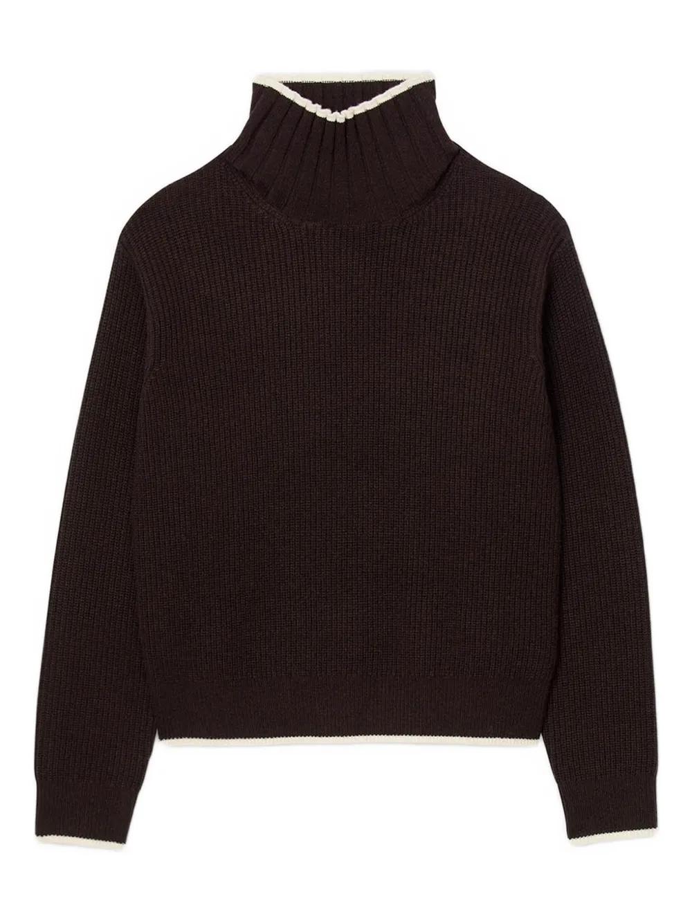 Sandro Turtleneck Sweater in Black Lyst UK