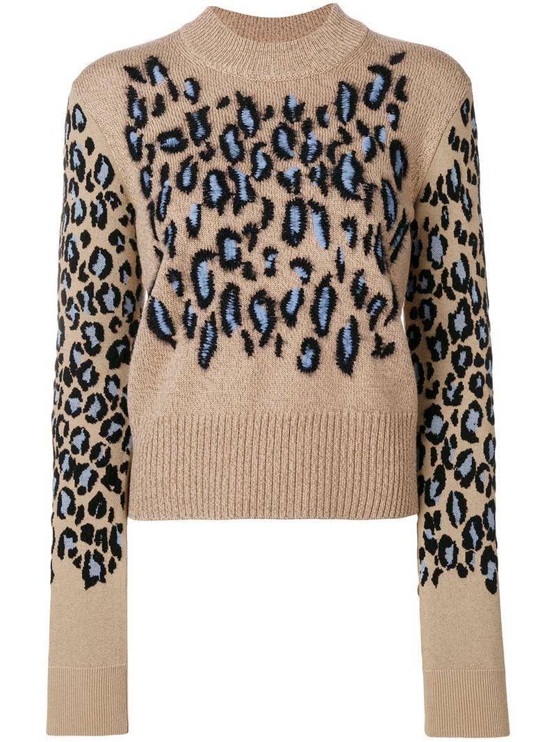 kenzo leopard sweater