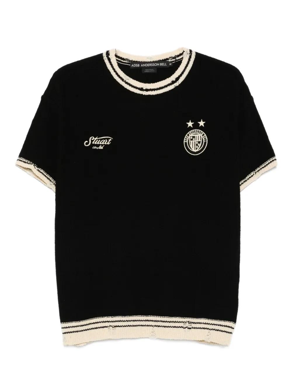 ●ANDERSSON BELL●UNISEX ANDERSSON BELL LOGO STRIPE T-SHIRT Andersson Bell - Unisex Andersson Bell Logo Stripe T-shirt